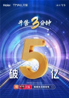 双11海尔智家火力全开:天猫开售3分钟破5亿