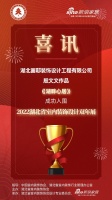 喜讯!画邸装饰设计师殷文文作品成功入围2022湖北省室内装饰设计双年展
