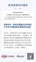 定制快讯|索菲亚调整2022年度非公开发行A股股票及募集资金金额