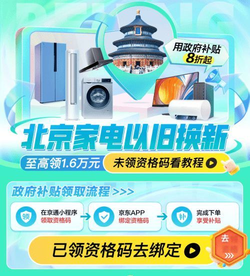 一次性享受2000元北京政府以旧换新补贴 来京东买ROG、外星人等大牌电脑超划算！