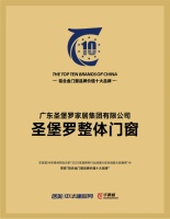 门窗品牌价值十大品牌发布,圣堡罗整体门窗等实力品牌再度登榜